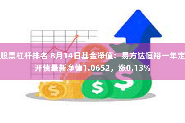 股票杠杆排名 8月14日基金净值:易方达恒裕一年定开债最新净值1.0652,涨0.13%