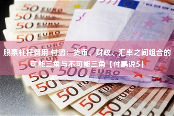 股票杠杆费用 付鹏:货币、财政、汇率之间组合的可能三角与不可能三角【付鹏说5】