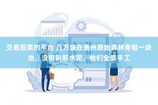 交易股票的平台 几万块在贵州原始森林旁租一块地，没用钢筋水泥，他们全靠手工