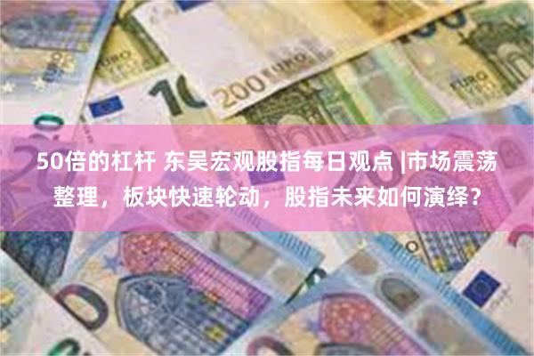 50倍的杠杆 东吴宏观股指每日观点 |市场震荡整理，板块快速轮动，股指未来如何演绎？